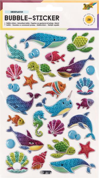 FOLIA Bubble-Sticker 14x21cm 19502 Underwater