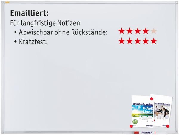 FRANKEN Whiteboard 90x120cm SC3203 X-tra!Line emailliert