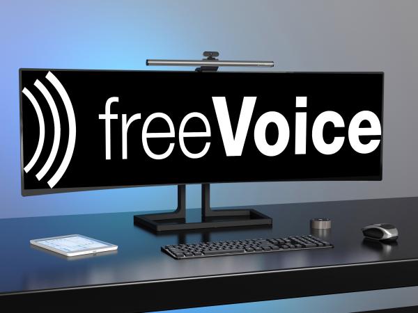 FREEVOICE Monitor Screenbar Pro FWP-SB-005 anthrazit, 45cm, mit Remote