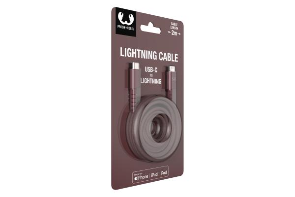 FRESH'N REBEL USB C-Lightning 2CLC200DM 2m Deep Mauve