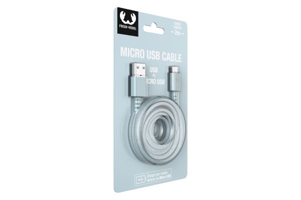 FRESH'N REBEL USB A to Micro USB 2UMC200DB 2m Dusky Blue