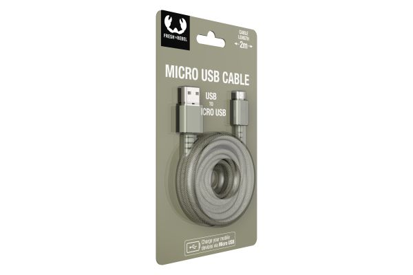 FRESH'N REBEL USB A to Micro USB 2UMC200DG 2m Dried Green