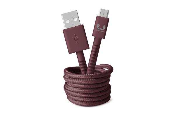 FRESH'N REBEL USB A to Micro USB 2UMC200DM 2m Deep Mauve