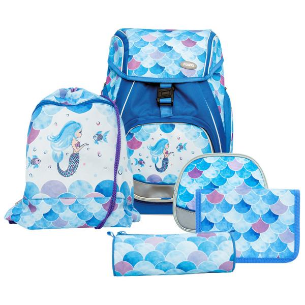 FUNKI Schulthek-Set Flexy-Bag 6040.609 Mermaid 5-teilig