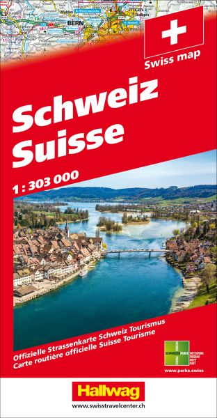 HALLWAG Strassenkarte 382831035 Schweiz 2021 1:303'000