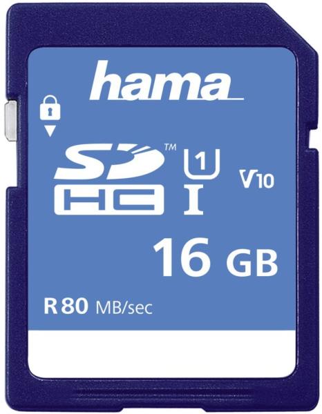 Hama sdhc 16gb 124134 class 10 uhs-i 80mb/s - Hama-124134-4047443300324