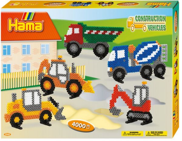 HAMA Bügelperlen Set Midi G1013143-0 Baufahrzeuge