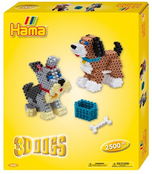 HAMA Bügelperlen Set Midi G1013243-0 3D Hunde