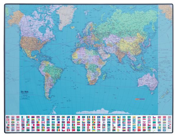 HANSA Schreibunterlage 41-6022.201 GEOPad Welt (E) 65x50cm