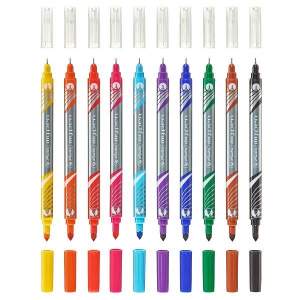 HERLITZ Fineliner/Fasermaler my.pen 11367232 10 farben ass.