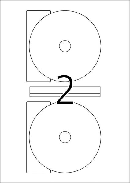 HERMA CD-Etiketten 116mm 5115 weiss 50 St./25 Blatt