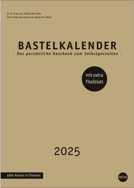 HEYE Bastelkalender 2025 22993+25 gold 21x29.7cm