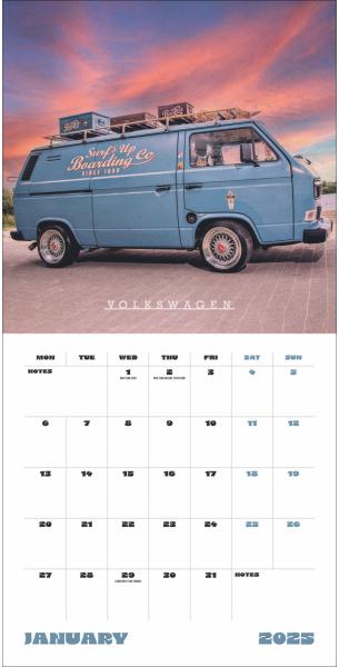 HEYE Bildkalender 2025 23410+25 Camper Vans 30.5x30.5cm