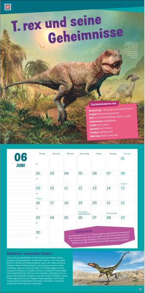 HEYE Bildkalender 2025 23502+25 Dinosaurier 29.5x30cm