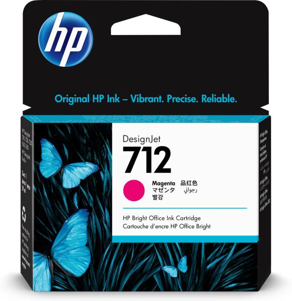 HP Tintenpatrone 712 magenta 3ED68A DesignJet T230/250/630 29ml