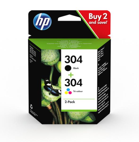 HP Combopack 304 BK/color 3JB05AE DeskJet 2620 120/100 Seiten