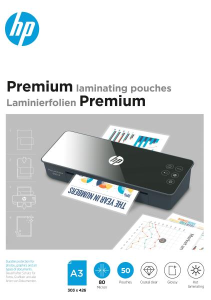 HP Laminiertaschen 9126 Premium, A3, 80 Mic