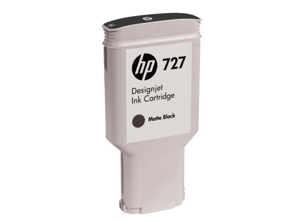 HP Tintenpatrone 727 matte black C1Q12A DesignJet T920/T1500 300ml