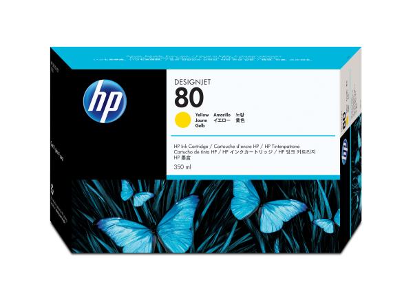 HP Tintenpatrone 80 yellow C4848A DesignJet 1050C/1055CM 350ml