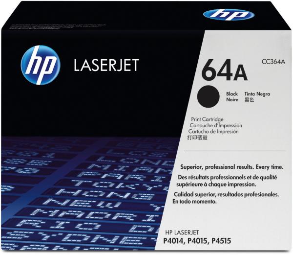 HP Toner-Modul 64A schwarz CC364A LaserJet P4014 10'000 Seiten