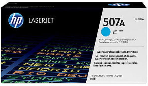 HP Toner-Modul 507A cyan CE401A LJ Enterprise 500 Col. 6000 S.