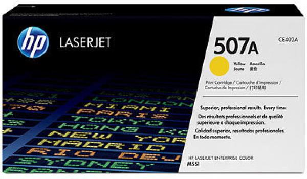 HP Toner-Modul 507A yellow CE402A LJ Enterprise 500 Col. 6000 S.