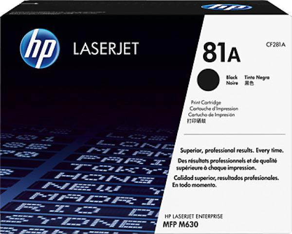 HP Toner-Modul 81A schwarz CF281A LJ Enterprise M630 10'500 S.