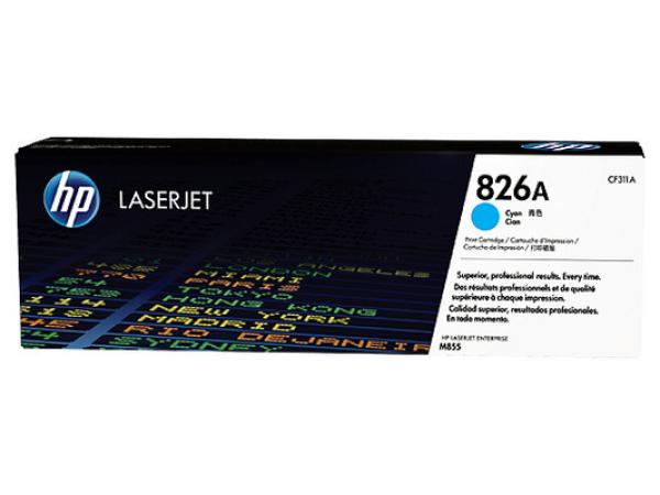 HP Toner 826A cyan CF311A CLJ Enterprise M855 31'500 S.