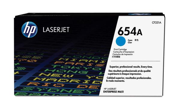 HP Toner-Modul 654A cyan CF331A CLJ Enterprise M651 15'000 S.