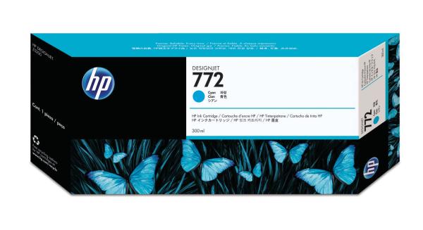 HP Tintenpatrone 772 cyan CN636A DesignJet Z5200 300ml