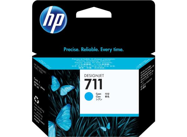 HP Tintenpatrone 711 cyan CZ130A DesignJet T120/520 29ml