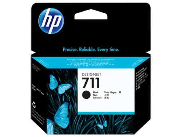 HP Tintenpatrone 711 HY schwarz CZ133A DesignJet T120/520 80ml