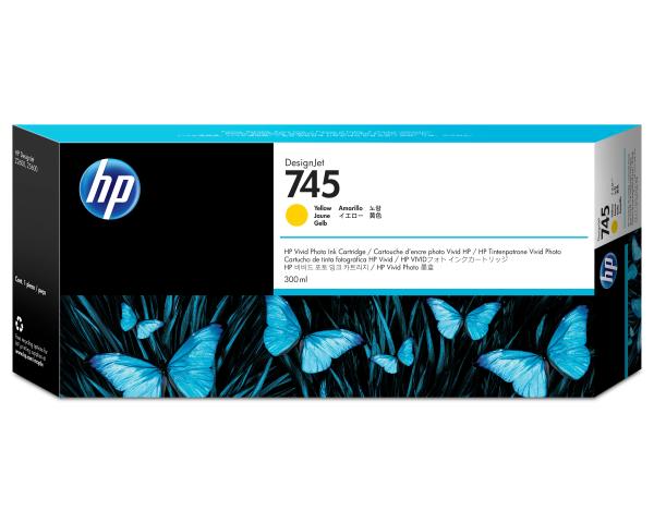 HP Tintenpatrone 745 yellow F9K02A DesignJet Z5600 300ml