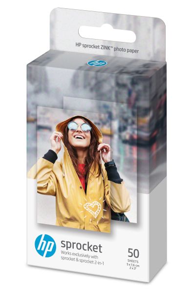 HP ZINK Photo Paper 5x7,6 cm HPIZ2X350 Sticky-Backed 50 Blatt