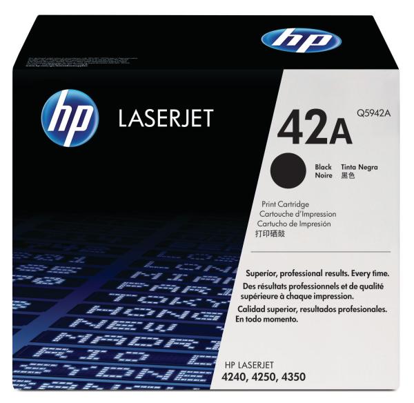 HP Toner-Modul 42A schwarz Q5942A LaserJet 4250/4350 10'000 S.