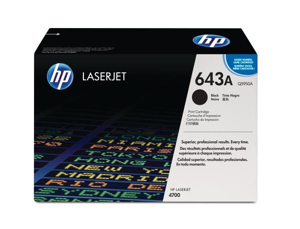 HP Toner-Modul 643A schwarz Q5950A Color LaserJet 4700 11'000 S.