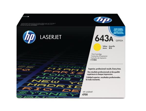 HP Toner-Modul 643A yellow Q5952A Color LaserJet 4700 10'000 S.