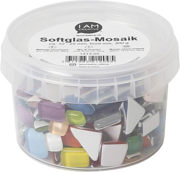 I AM CREATIVE Soft Glas Poly 1413.05 Bunt Mix, 300g