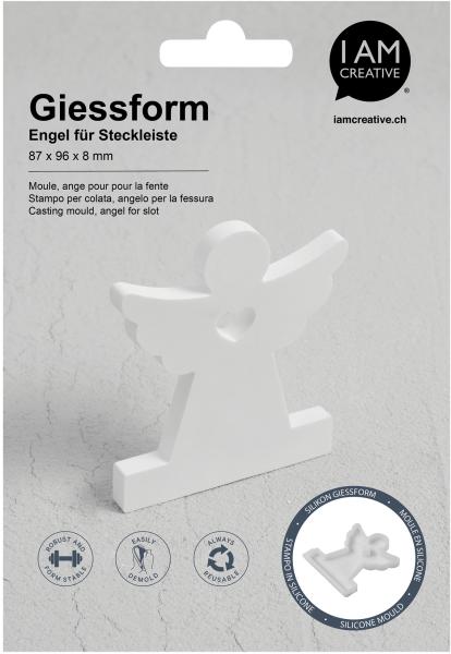 I AM CREATIVE Silikon Giessform 1704.35 Engel für Steckleiste