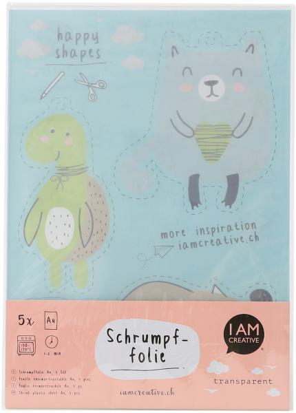 I AM CREATIVE Shrinkfolie A4 4010.48 transparent, 5 Blatt