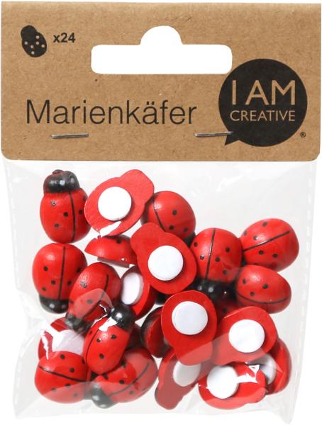 I AM CREATIVE Marienkäfer 4501.46 19mm, rot