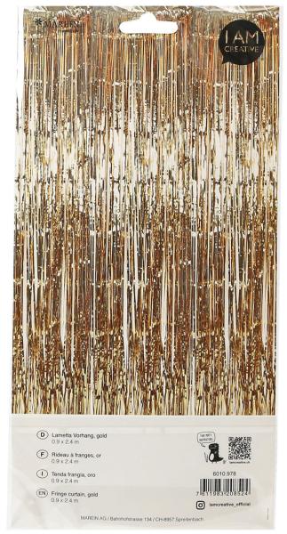 I AM CREATIVE Lametta Vorhang, 0.9x2.4 m 6010.978 gold