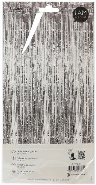 I AM CREATIVE Lametta Vorhang, 0.9x2.4 m 6010.979 silber