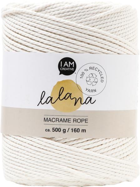 I AM CREATIVE Macrame Rope 6203.02 cream 2mm, 500g