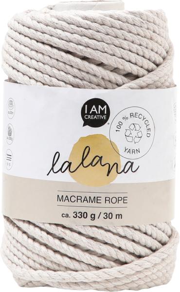 I AM CREATIVE Macrame Rope 6205.29 stone 5mm, 330g