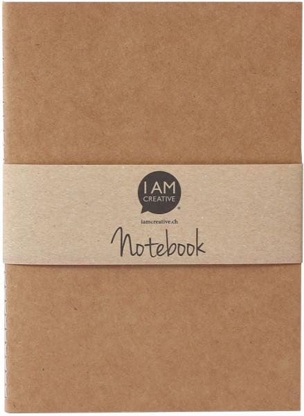 I AM CREATIVE Notizbuch A6 MAA4005.10 natur 60 Seiten