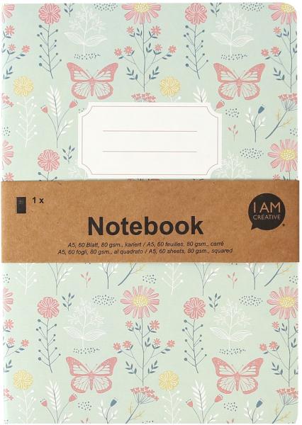 I AM CREATIVE Notizbuch A5 MAA4005.18 grün 60 Seiten