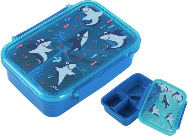 I-DRINK Lunch Box mit Löffel + Gabel ID2015 Shark