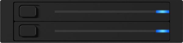 ICY BOX Frame, 2x 2,5" zu 2xSATA Host IB-2226StS trägerlos, für 3,5" Schacht
