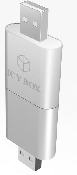 ICY BOX Head- & Microphone Adapter IB-AC527 2x 3.5 mm jack to usb 2.0